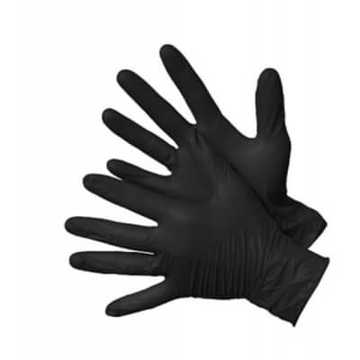 Mustad nitriilkindad, L-suurus, 100tk